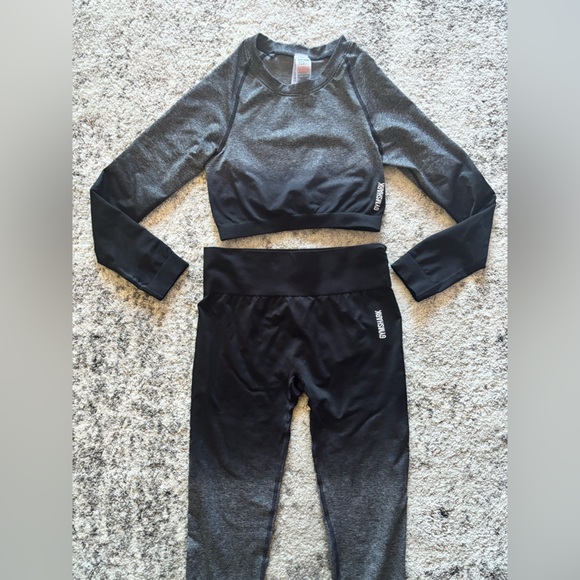 GYMSHARK - Adapt Ombré Seamless Set | LIKE NEW | SIZE L TOP - SIZE XL PANTS - Picture 2 of 7